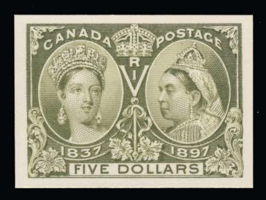 Misperfs like this are scarce in the Small Queen period.... Est $300 470 */** #43 1890 6c chestnut Small Queen, block of 21 with full British American Bank Note Co.