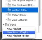 Click New Playlist Folder And name the folder after the show.