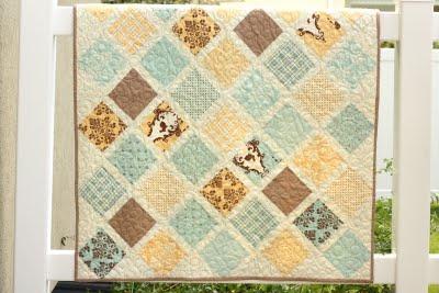 One pretty 36" x 48" quilt for your favorite new baby. This quilt is for my brand new niece.
