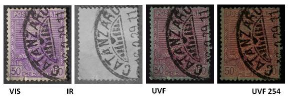 Stamp showing UV