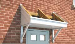 Secure the canopy through the timber frame at a minimum of 300mm centres using