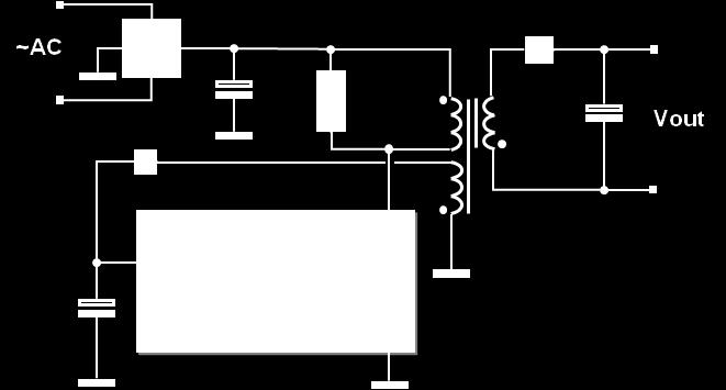 consumption Automatic self-supply Input voltage feed-forward for mains-independent CC regulation Overcurrent protection against transformer saturation and secondary diode short circuit Low quiescent