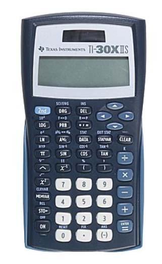 Scientific calculator: TI-30X (Approx. $14.00) Casio (Approx. $12.