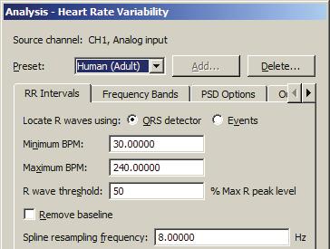 Part C Analyi Function 335 Heart Rate Variability New parameter etting for the HRV algorithm function better on horter ECG ignal and correpond more