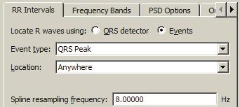 Ue the tachogram output to examine the output of the QRS detector.