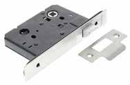 For use on bathroom doors and those requiring a privacy function. Latch retracted by lever handles 13mm throw deadbolt thrown by thumbturn & emergency release (5mm turn follower). (G0079) 5000.