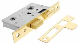 sashlock with 44mm or 57mm backset centres 2 die cast keys (lever lock only) Bathroom Deadbolt - B/5 & B/8 Mortice bathroom deadbolt with thumbturn operation Latch - B3708 & B3709LK Mortice latches