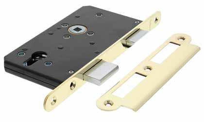 mm single throw deadbolt*. For use on bathroom doors and those requiring a privacy function.