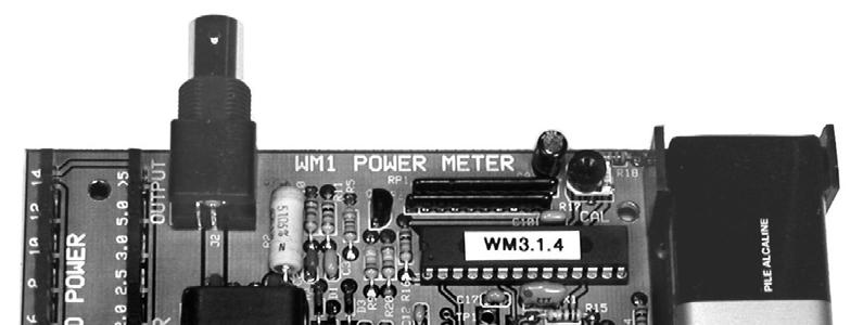 Assembly Procedure The finished Power Meter is shown in Figure 1. We recommend you follow the assembly procedure below, and refer to this figure as needed. Figure 1. Assembled WM1 Power Meter.