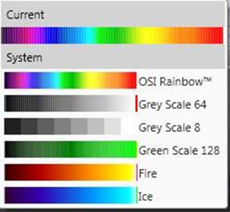 The Color Palette dropdown selector displays a set of color palettes than can be
