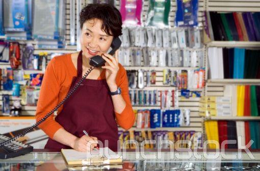 Hello, this is Security. Hello security? This is Miss Lee. I have a lost child in my store at the front counter. I will send a guard over right away.