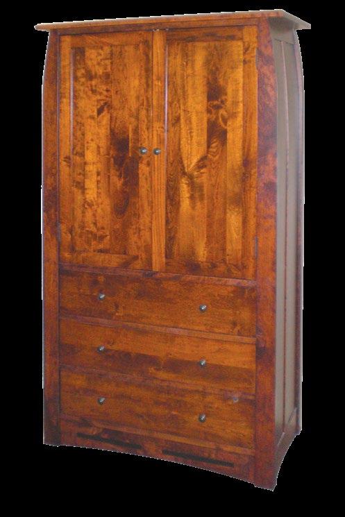 OCS-227; Armoire shown in Rustic Cherry