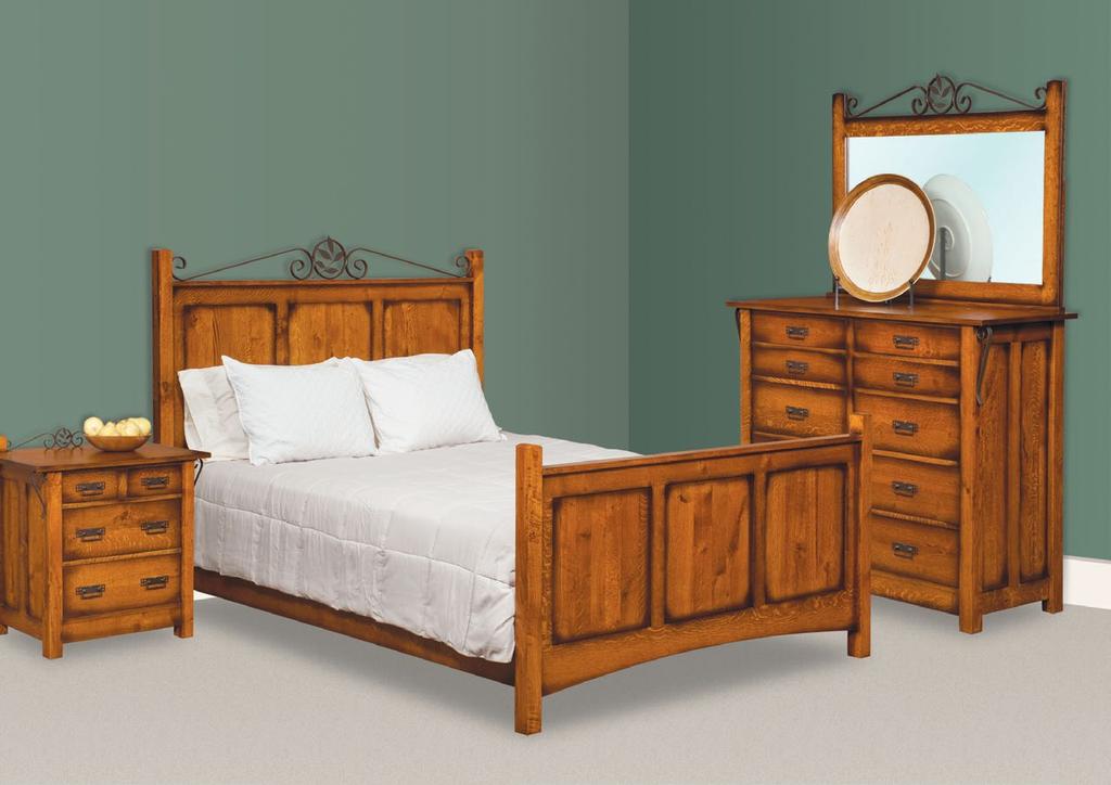 Willow Collection Collection shown in Rustic Quarter Sawn White Oak with burnished Michael's Cherry OCS-113 stain