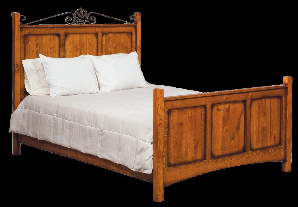 Willow Collection 860 Full Panel Bed 62"wide x 82" long 870 Queen Panel Bed