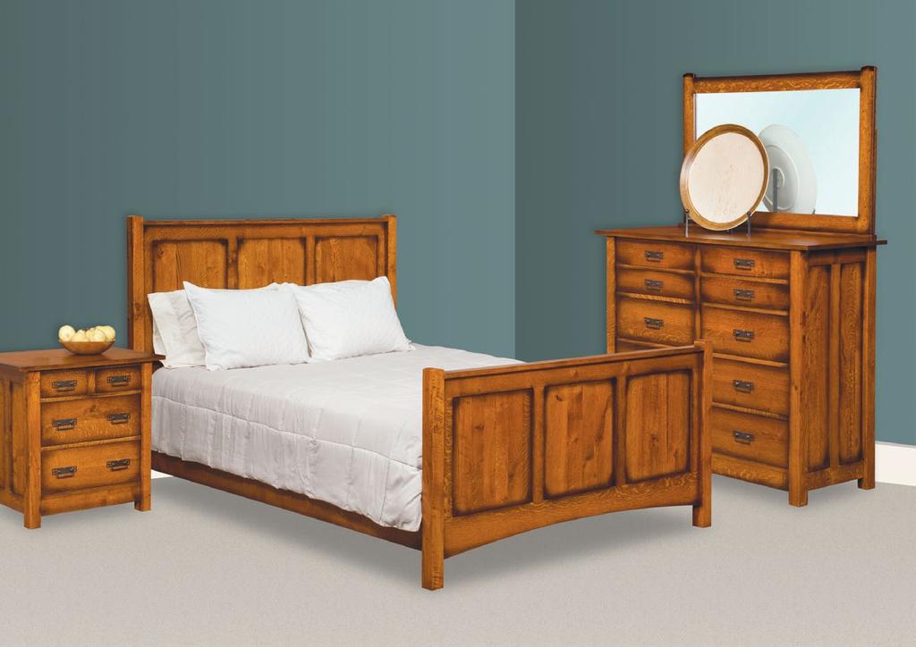 Willow II Collection Collection shown in Rustic Quarter Sawn White Oak with burnished Michael's