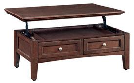McKenzie Living & Media Collection 3501 End Table, 3503 Sofa Table, 3505 Lift Top Coffee Table,
