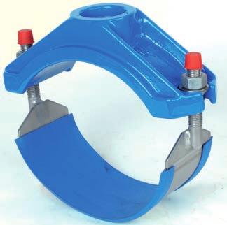 Tapping Bridge - for water or gass - for PVC pipes (can also be used for PE pipes when fitted with PE sleeve),