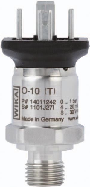 Electronic pressure measurement OEM pressure transmitter for general industrial applications Models O-10 (T), O-10 (5) WIKA data sheet PE 81.