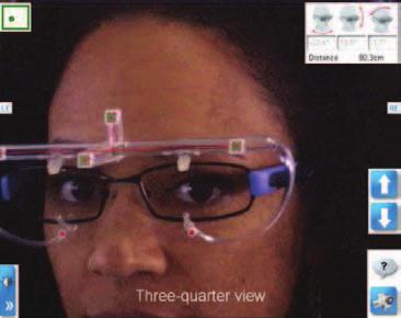 Rotational Three-Quarter View 1 Ask your patient to look at the bridge of his/her nose in the mirror.