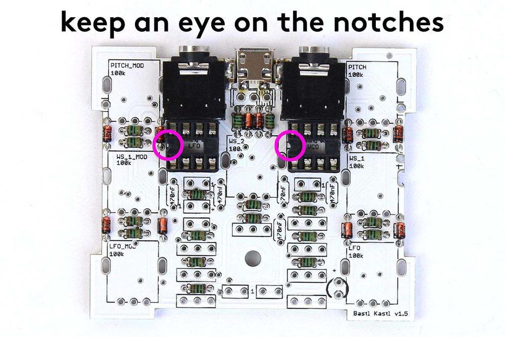 Just be aware of the right direction of sockets - there is