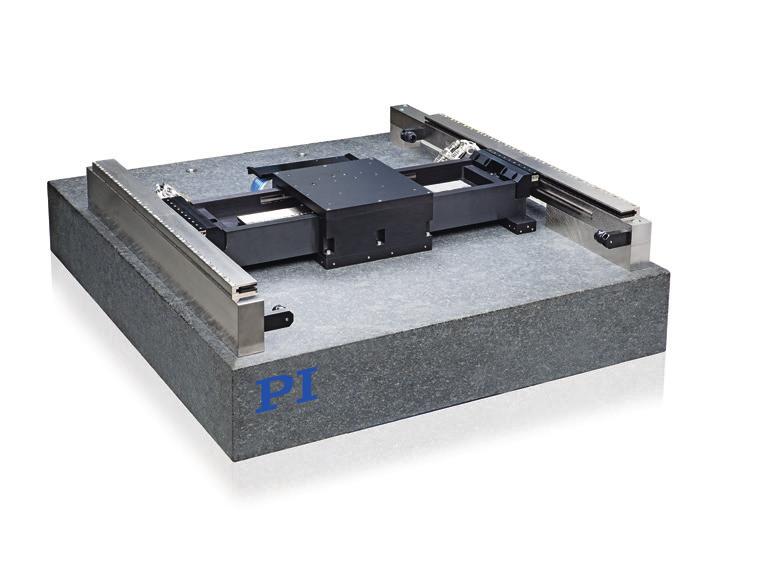 PIglide HS: Planar Air Bearing Stage ULTRA PERFORMANCE XY NANO POSITIONING SYSTEM A-322 Series Ideal for scanning or high-resolution positioning Clean room compatible Customizable Travel lengths to