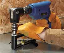Malco Hole Cutters quickly install into the chuck of any corded or cordless drill as small as 1/4" (6.4 mm).