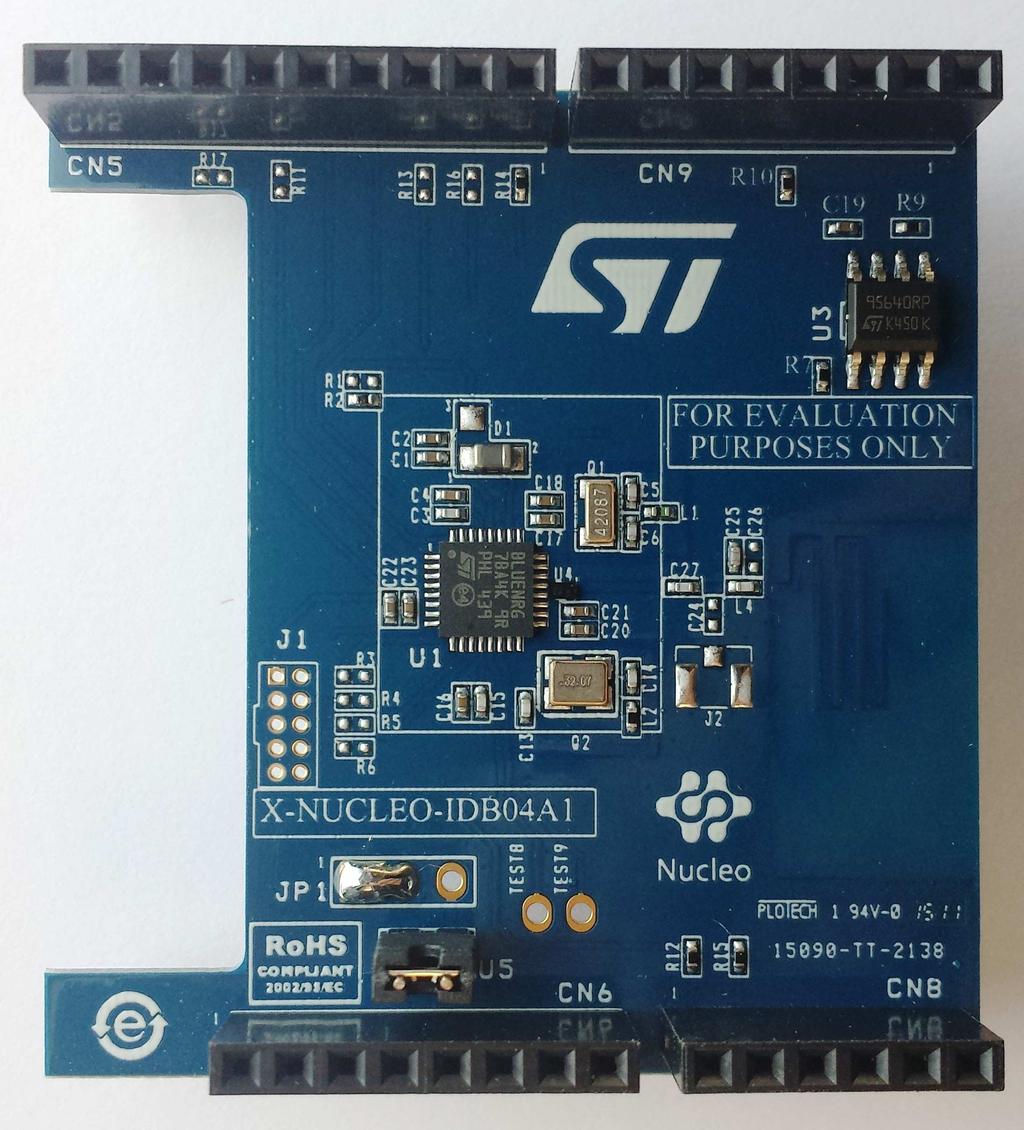 User manual Getting started with Bluetooth low energy expansion board based on BlueNRG for STM32 Nucleo Introduction This document provides detailed hardware requirements and board connections for