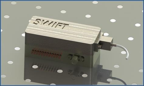 SWIFT cw SLM Laser Tm,Ho:YLF: 2047-2059 nm factory-set peak wavelength; user-tunable ± 0.14 nm.