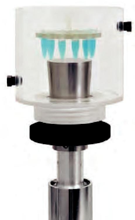The diameter of the probe's tip dictates the liquid volume that can be effectively processed.