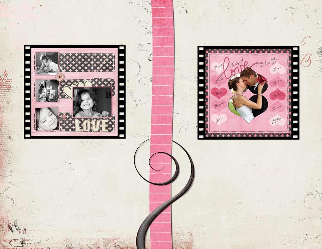 Video Lesson 3 Folded Overlay Video Lesson 4 Framing with Hearts by Amanda Rockwell Transform a scanned piece of cardboard into a beautiful overlay you can use on a scrapbook page, and then learn the