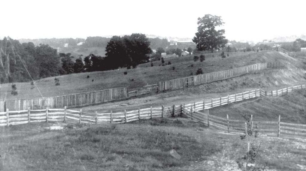 Figure 18: View of Road Street, Photographed by Titian Peale in 1861. Note rolling topography around what is now R Street. Image reproduced from O Donnell 2002.