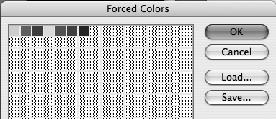 6-15 Save the palette as 7colorsReordered. aco. It may now be loaded into either the Color Table window or the Swatches palette.