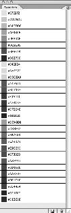Drag the mouse pointer over a group, and in the resulting window, choose the color you would like to assign to all colors in the group (jot down the hexadecimal value of this color for