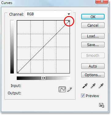 This brings up the Curves dialog box. As I mentioned, if you re not familiar or comfortable with using Curves yet, don t worry. We just need to do one simple thing here.