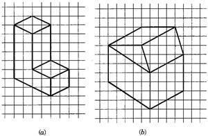 Q.5) Give (i) an oblique sketch and (ii) an isometric sketch for each of the following : a) A cuboid of dimensions 5 cm, 3 cm and 2 cm. Is your sketch unique?