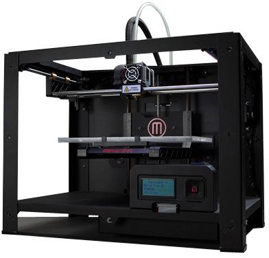 For printing on the Replicator-2, a higher resolution 3D printer than TOM, we use MakerWare as well. We will generate a compressed G-code file (.x3g ) from STL files.