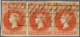 Provenance: Colonel Napier, RL, London, 11 May 1976, lot 36. 6 4 1'000 ( 890) 6230 6231 6230 2 d. orange-red, wmk.