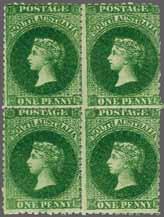 221 Corinphila Auction 23 November 2017 87 1868/79, Perforated 6252 6253 6252 1 d. deep yellow green, wmk. Large Star, perf.