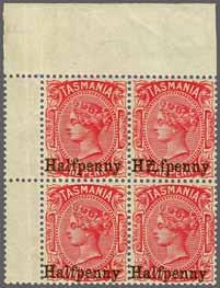 221 Corinphila Auction 23 November 2017 111 1889/99, Later Issues 6345 6346 6345 1889 (Jan 1): ½ d. on 1 d.