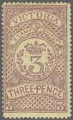 221 Corinphila Auction 23 November 2017 139 1884, Stamp Statute 6448 6448 3 d. mauve, wmk.