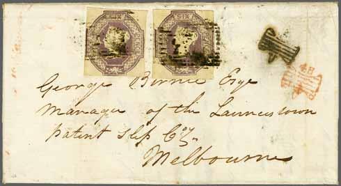221 Corinphila Auction 23 November 2017 145 Postage Due J. R. W. Purves 6467 6467 1890/94: Die Proof for the 10 d. value, in pale blue & black printed on thick card (39 x 43 mm.).