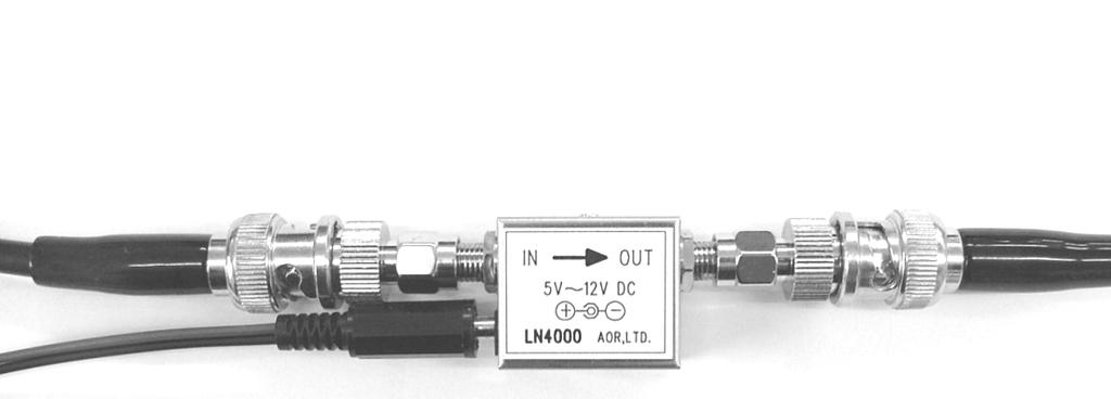 4. INSTALLTION AND OPERATION LN4000 is a pre-amplifier for receiver/scanner. Never connect the LN4000 to a transmitter, or transceiver in transmit state.