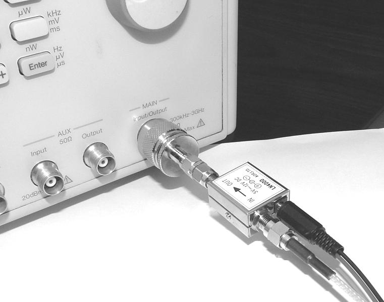 The LN4000 can be used with post-amplifier for the spectrum