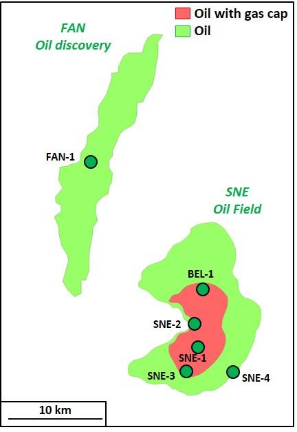 Discovered resources SNE resource appraisal well advanced with potential for near-term oil production Recoverable volume estimates increased with execution of appraisal program supporting world-class