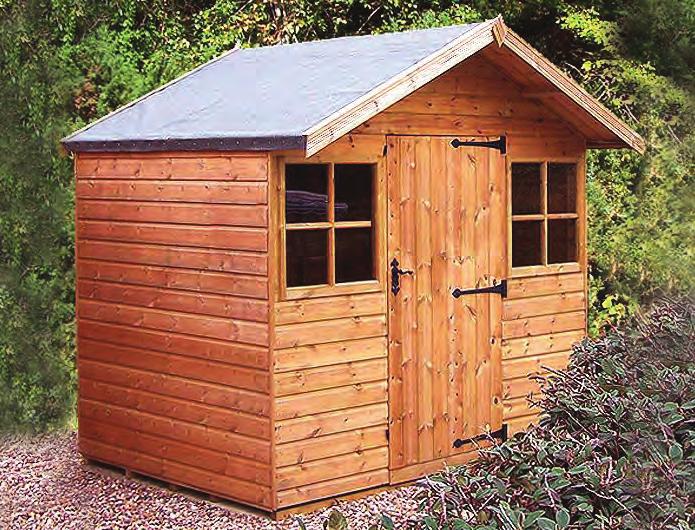 the Ludlow 8 wide x 6 deep deal Ludlow 8 wide x 6 deep pressure treated Ludlow with optional stable door and extra opening Georgian style window to the side All ridge