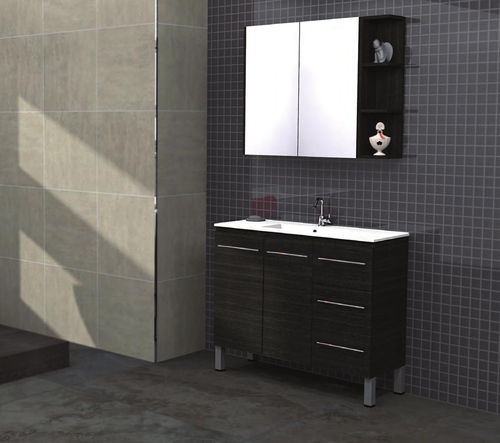 FLORIDA ENSUITE The Florida vanities - at only 360mm deep - are ideal for a compact bathroom, WC or powder room.