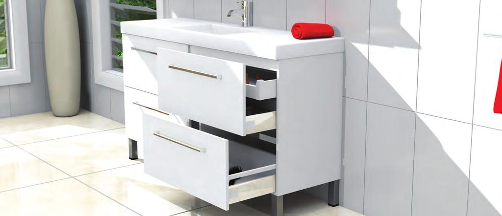 $2,746 White Gloss Cabinet Acrylic Top Orlando Vanity 1500mm OR152GL $3,995