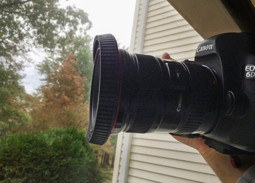 3. One simple, inexpensive item that is crucial for reducing glare in your photos is a rubber lens hood (retracted back).