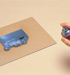 Paint the parts where the 46 paint is damaged or covered by putty with battleship grey