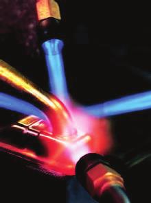 Metal joints can be made by brazing, soldering, welding or using rivets.